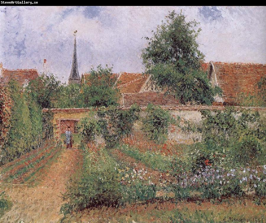 Camille Pissarro gardens of the early morning